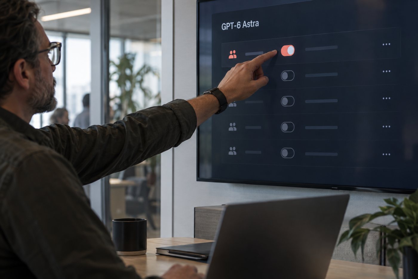 Un administrador habilita GPT-6 Astra solo para un espacio empresarial durante el despliegue gradual.
