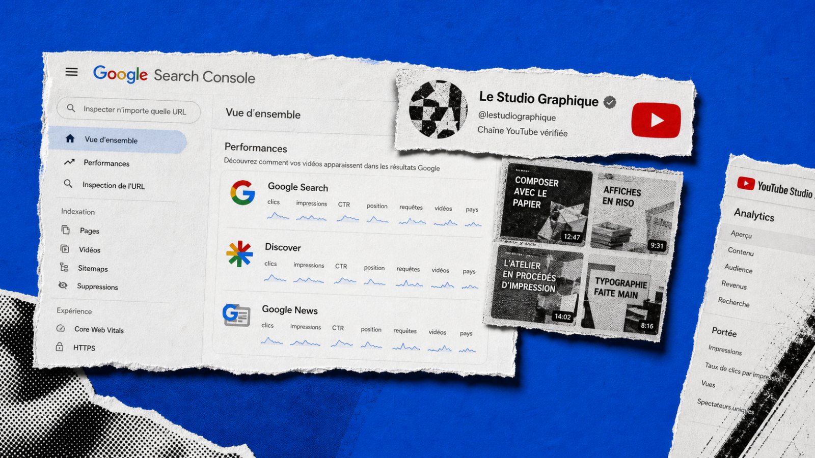 Search Console suit désormais une chaîne YouTube, mais pas ses impressions internes
