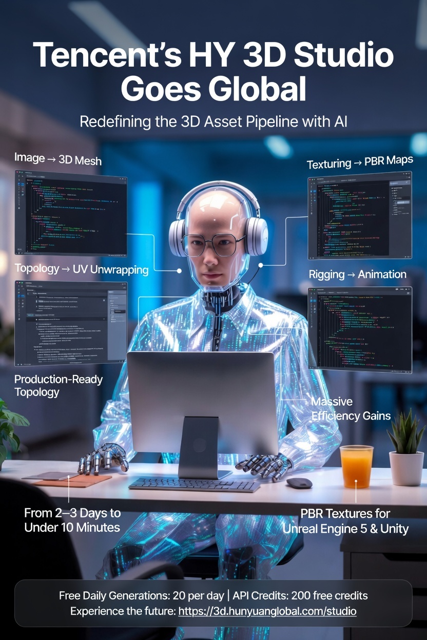 Tencent Launches HY 3D Studio Globally: A Game-Changer for Automated 3D Pipelines