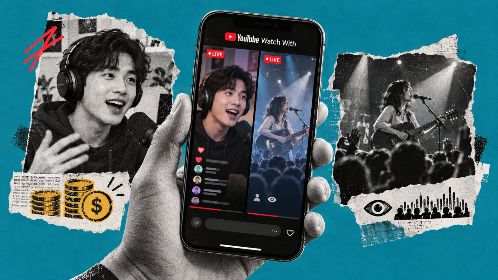 YouTube cho reaction live kiếm tiền, video gốc chỉ nhận thêm số liệu