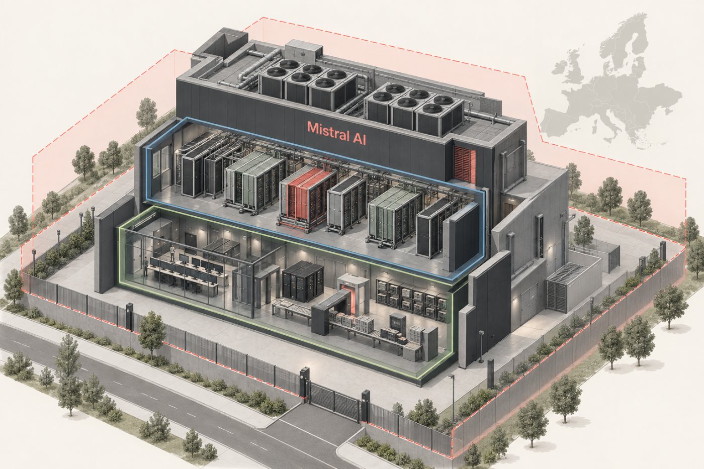 A customer-controlled AI deployment operating on Mistral AI’s European infrastructure