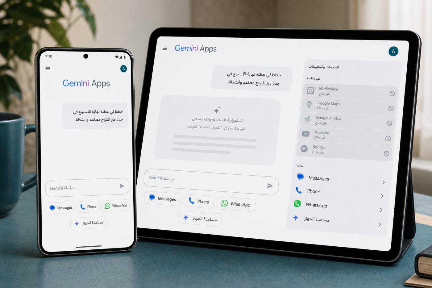 تعطيل Keep Activity يوقف سجل المحادثات وبعض التخصيص والتطبيقات المتصلة في Gemini