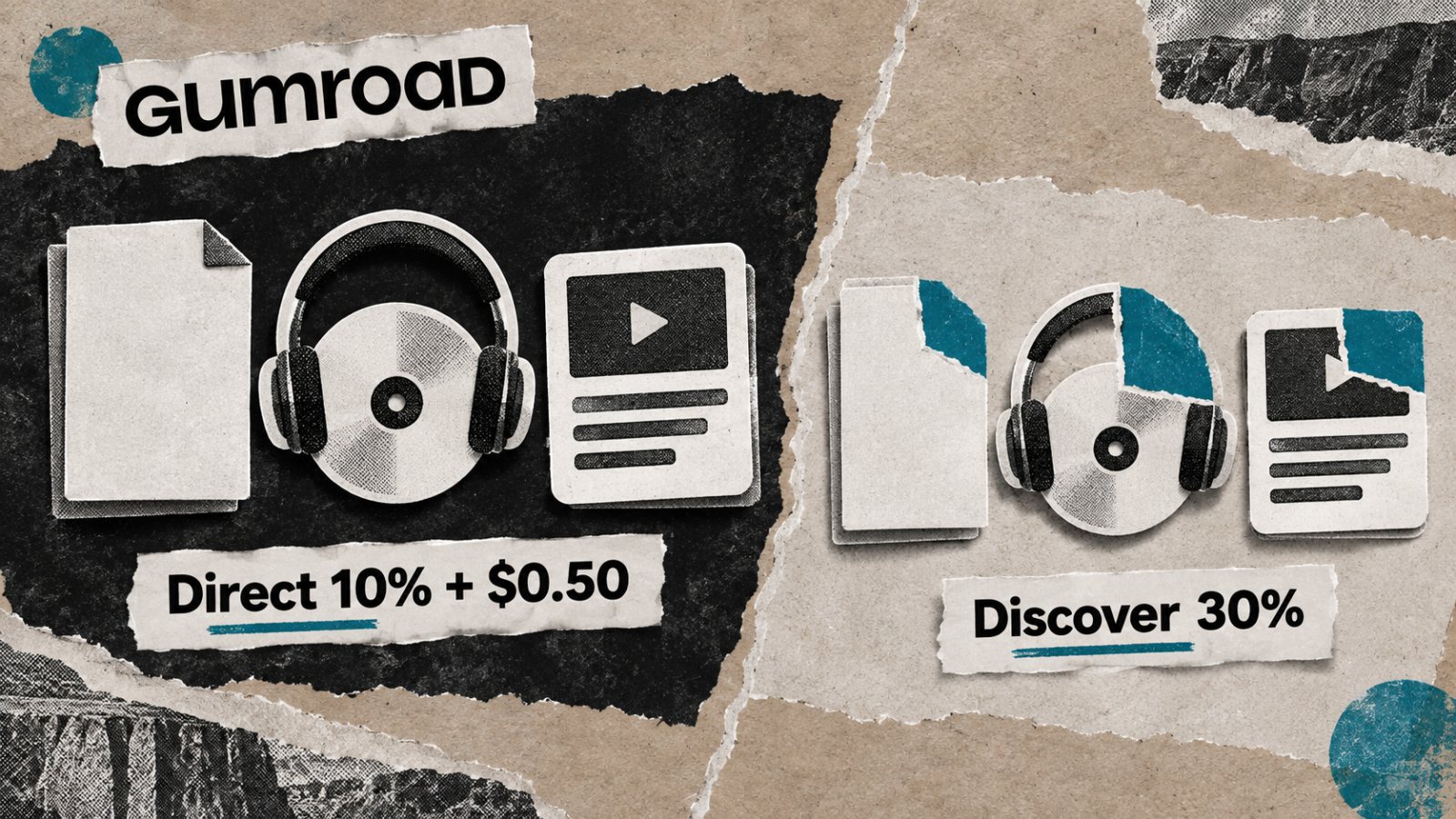 Gumroad prend 30 % via Discover : le trafic direct change la facture
