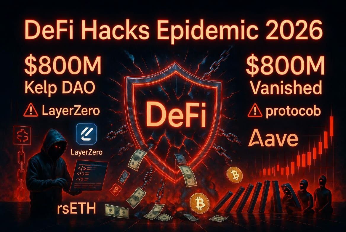 Эпидемия взломов в DeFi: Как Kelp DAO спровоцировал «криптопанику» и куда исчезли $800 млн
