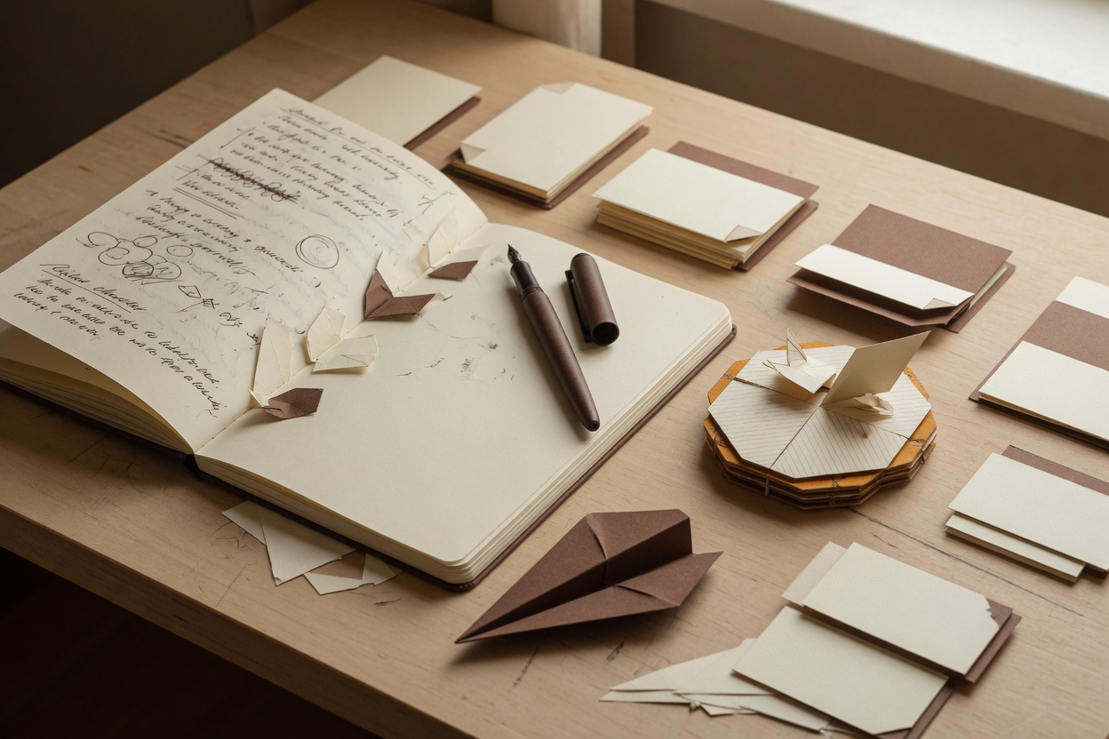 Open notebook used for planning the scaling of brokerage infrastructure