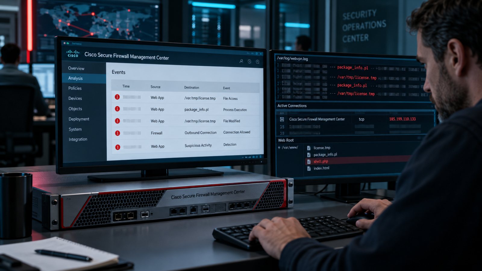 Cisco FMCの認証回避が実攻撃に、修正だけでは侵害は消えない