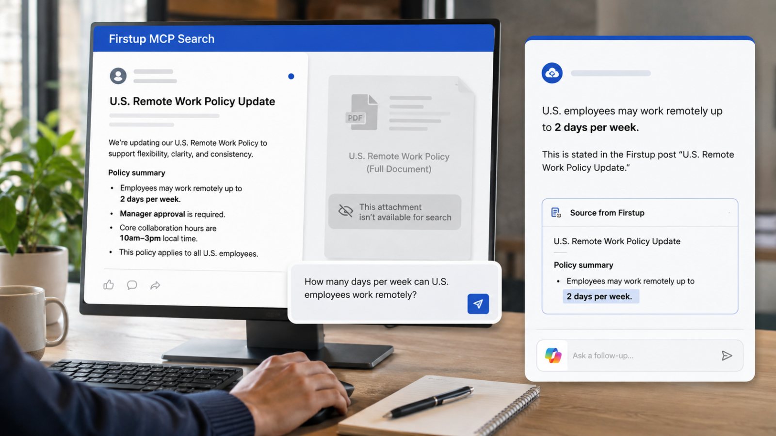 社内規程をChatGPTで検索、Firstup MCPに残る3つの制限