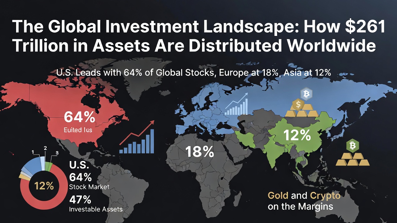 The Global Investment Landscape: How $261 Trillion in Assets Are Distributed Worldwide