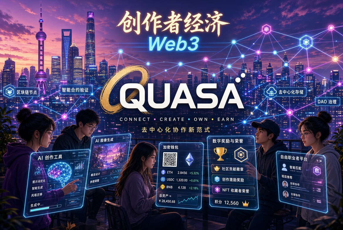 QUASA 推出全本地化中文平台,将其 Web3 创作者经济中心扩展至整个中文世界