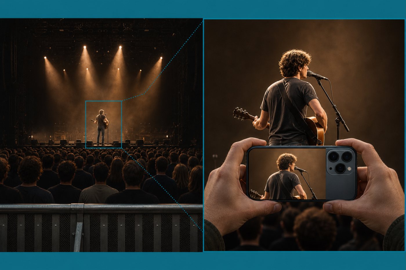 iPhone 17 Pro uses its dedicated 4x telephoto camera to frame a distant subject that the iPhone 17 would capture more widely.