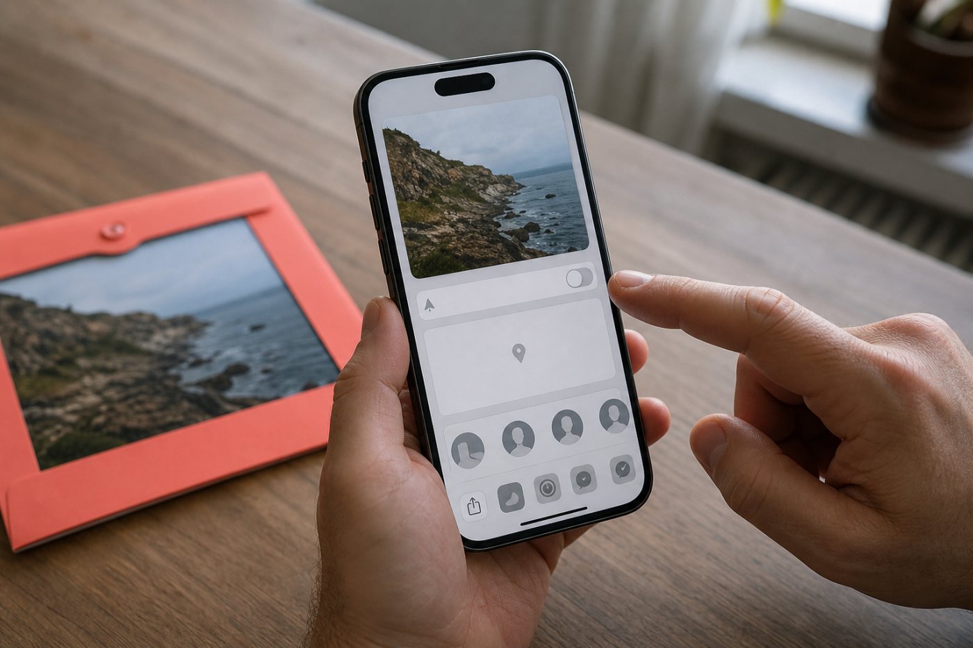 Отключение передачи геолокации у отправляемой копии фотографии на iPhone и проверка отсутствия привязки к карте