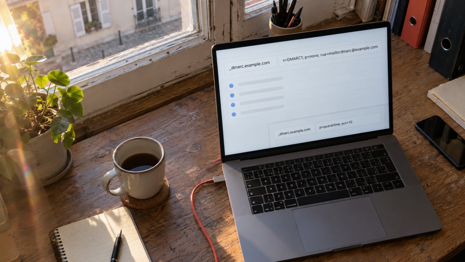 DMARC sans panne de messagerie : commencez par observer une semaine