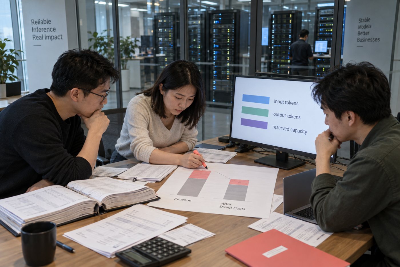 模型调用和推理资源计入直接成本后,AI软件毛利率下降
