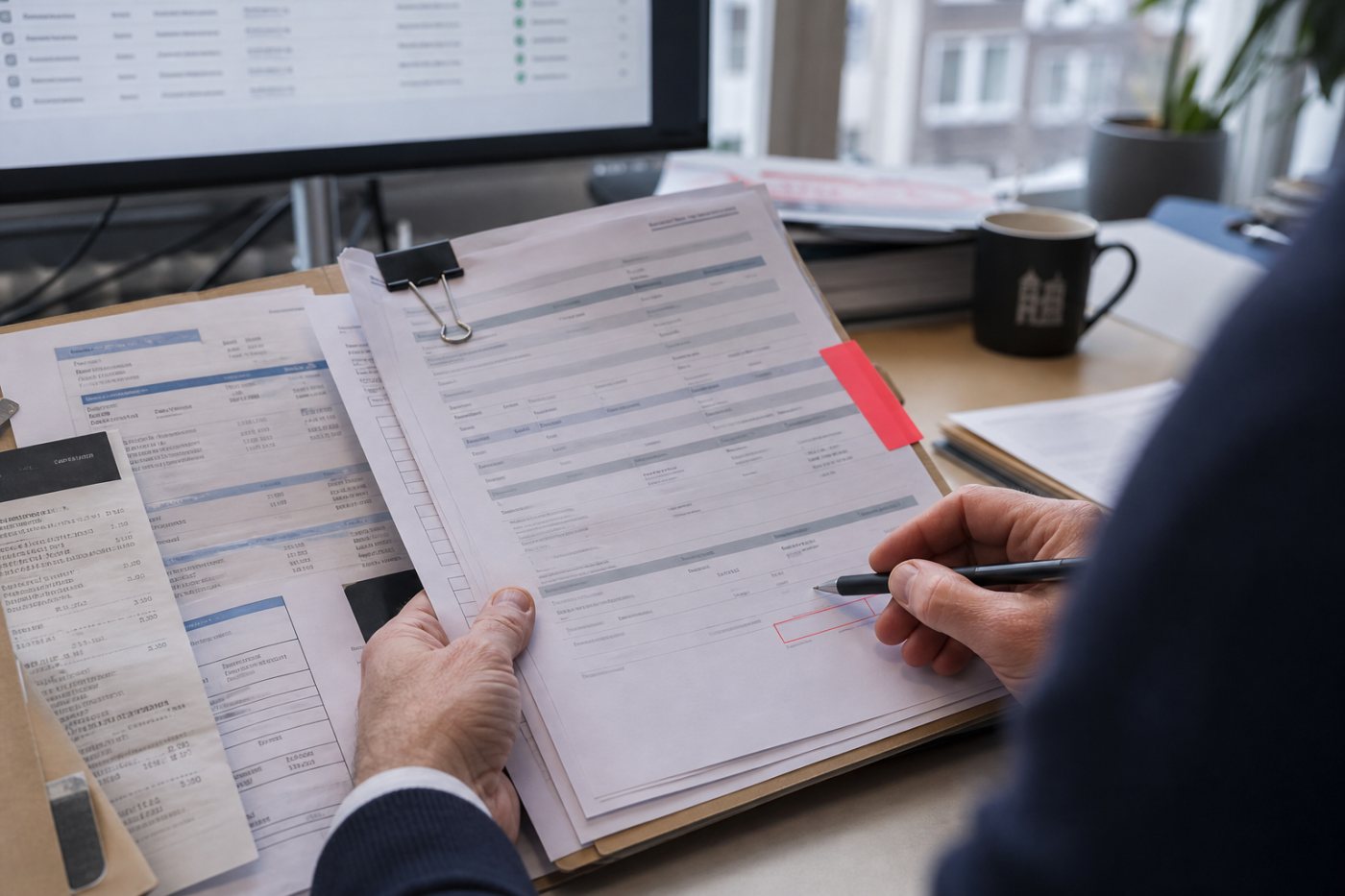 Le workflow néerlandais de Neno réunit transactions, dépenses et factures avant validation comptable.