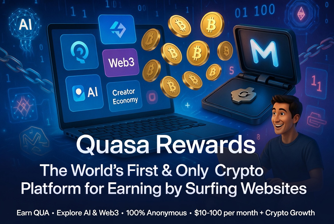 Quasa Rewards: The World’s First and Only Crypto Platform for Earning by Surfing Websites