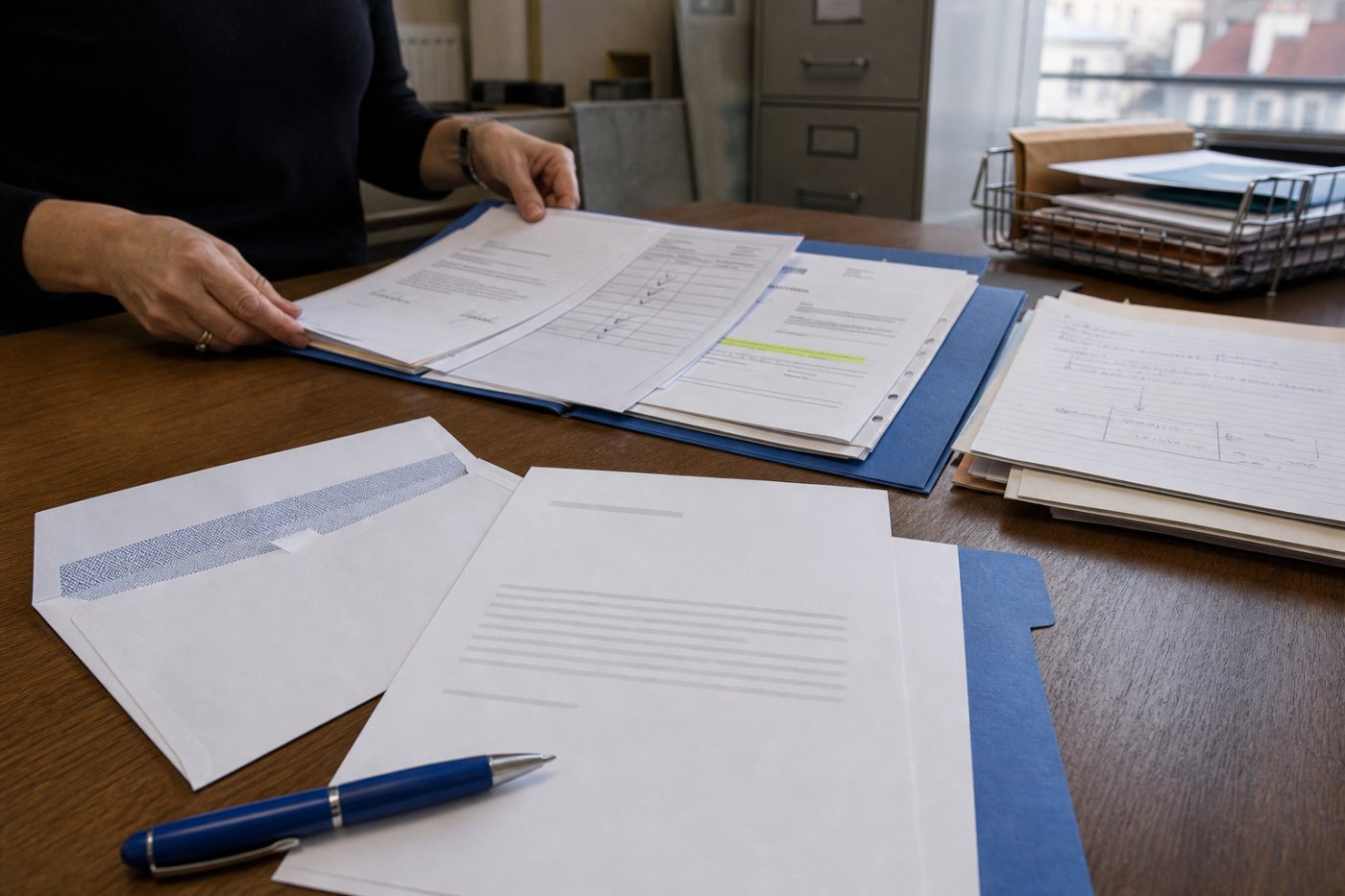 Dossier de recouvrement réunissant contrat, preuve de prestation, facture, relances, décompte et mise en demeure.