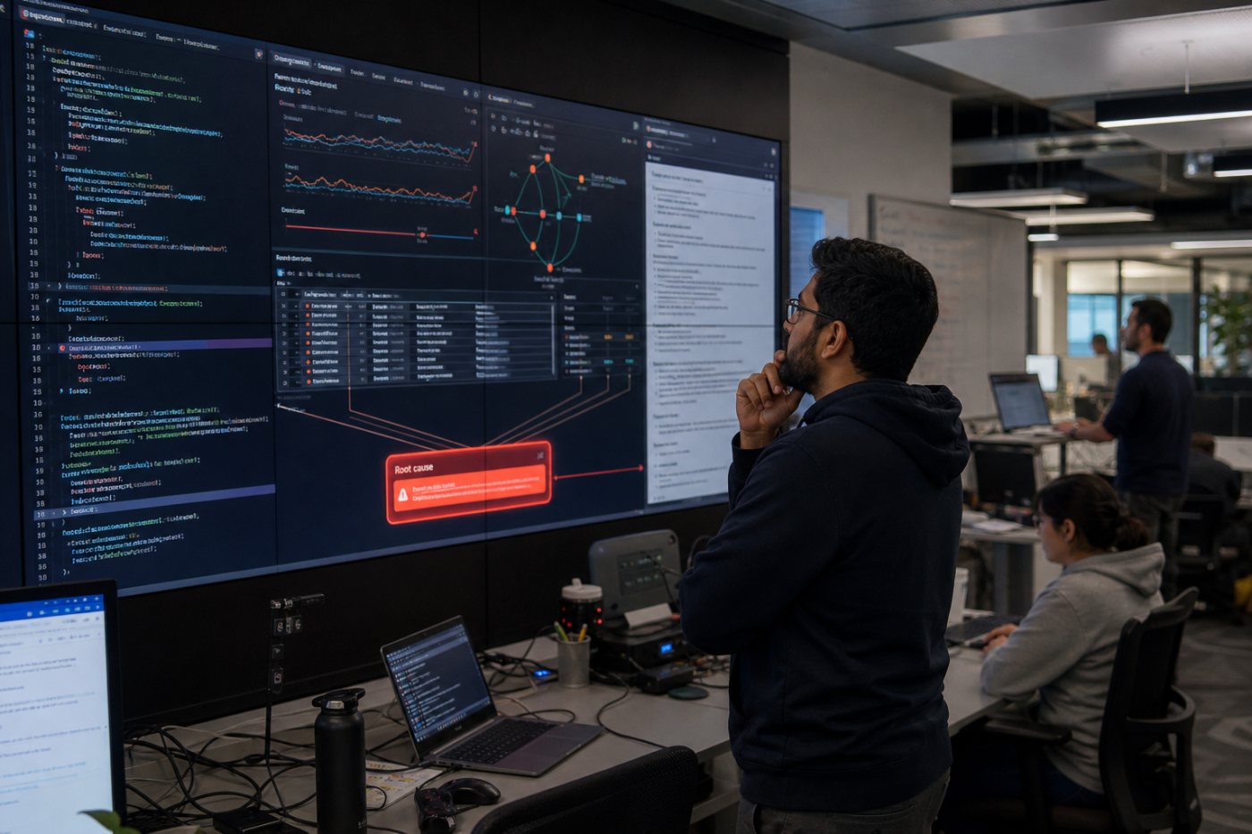 Deductive AI investigates a production incident by testing evidence from code, telemetry and organizational knowledge.