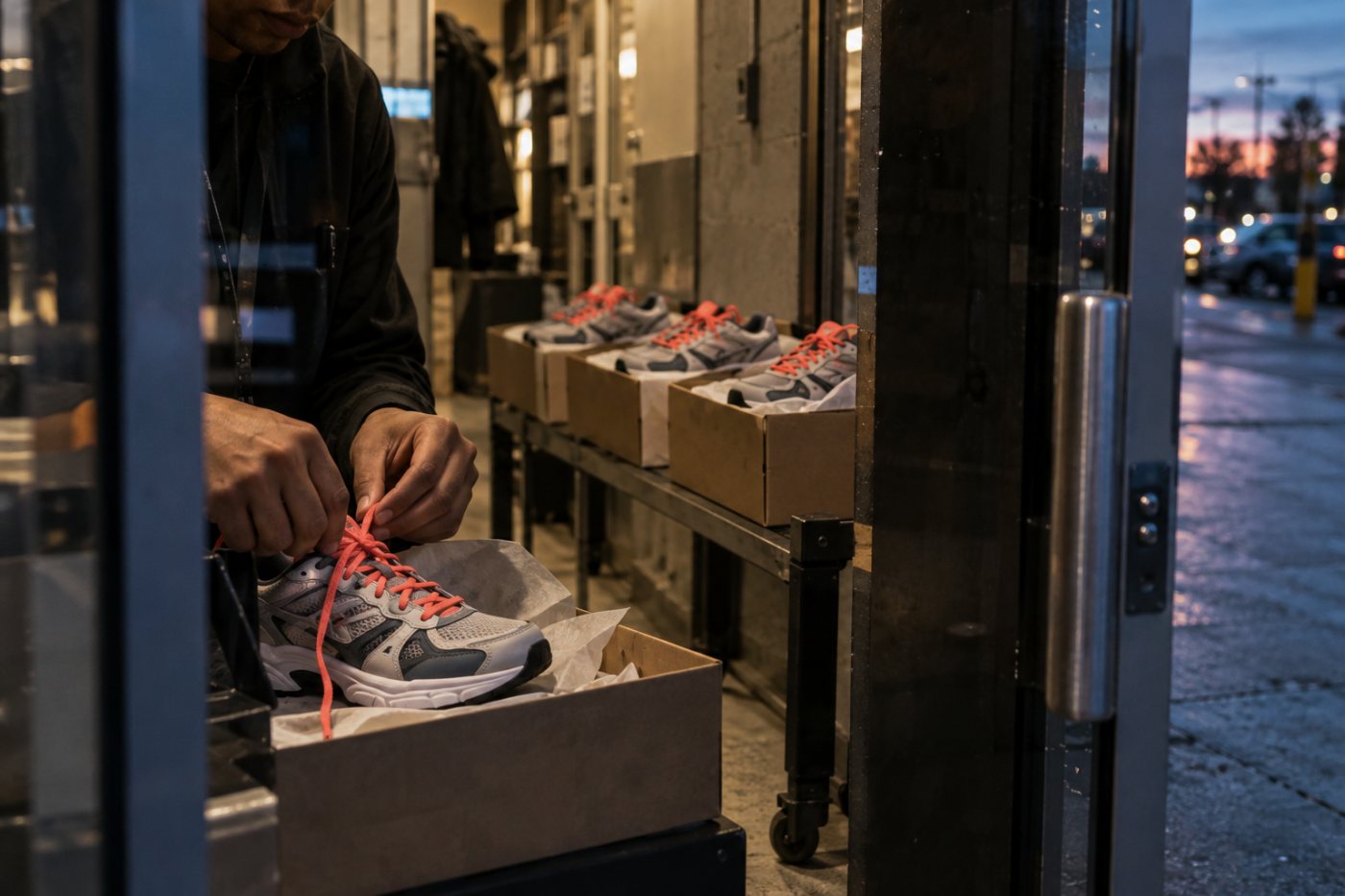 Ein JD-Sports-Bestellablauf verdeutlicht, wie Klarent erstellten Testcode wiederholt nach festen Schritten ausführt.