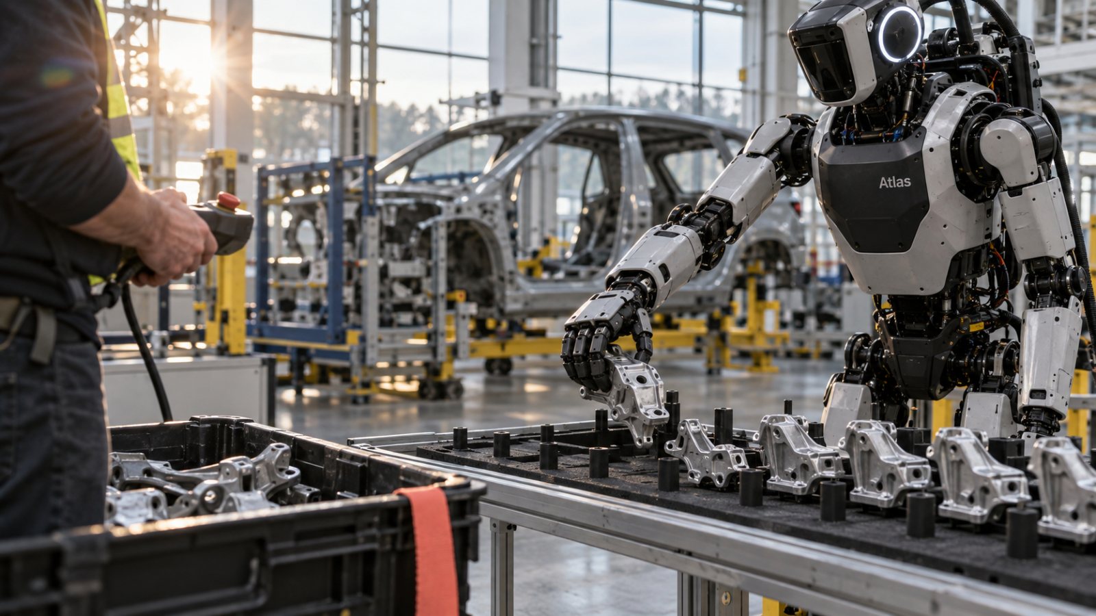Atlas hyn në fabrikë: trajnimi i robotëve nis para prodhimit masiv