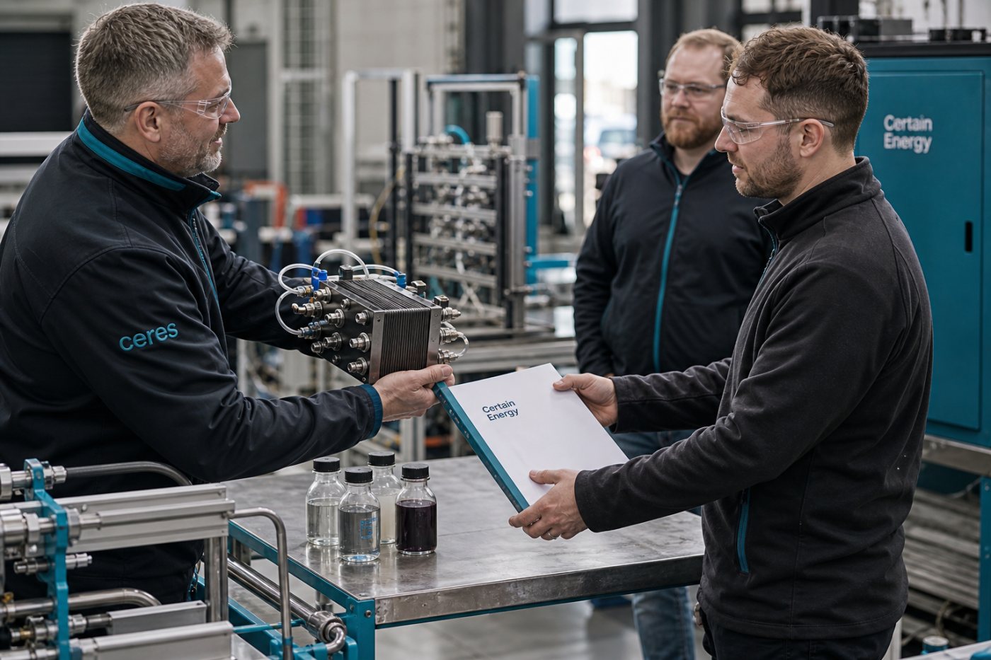 Ceres bleibt an Certain Energy beteiligt und unterstützt die ausgegliederte Speicherfirma weiterhin mit Ingenieurleistungen.