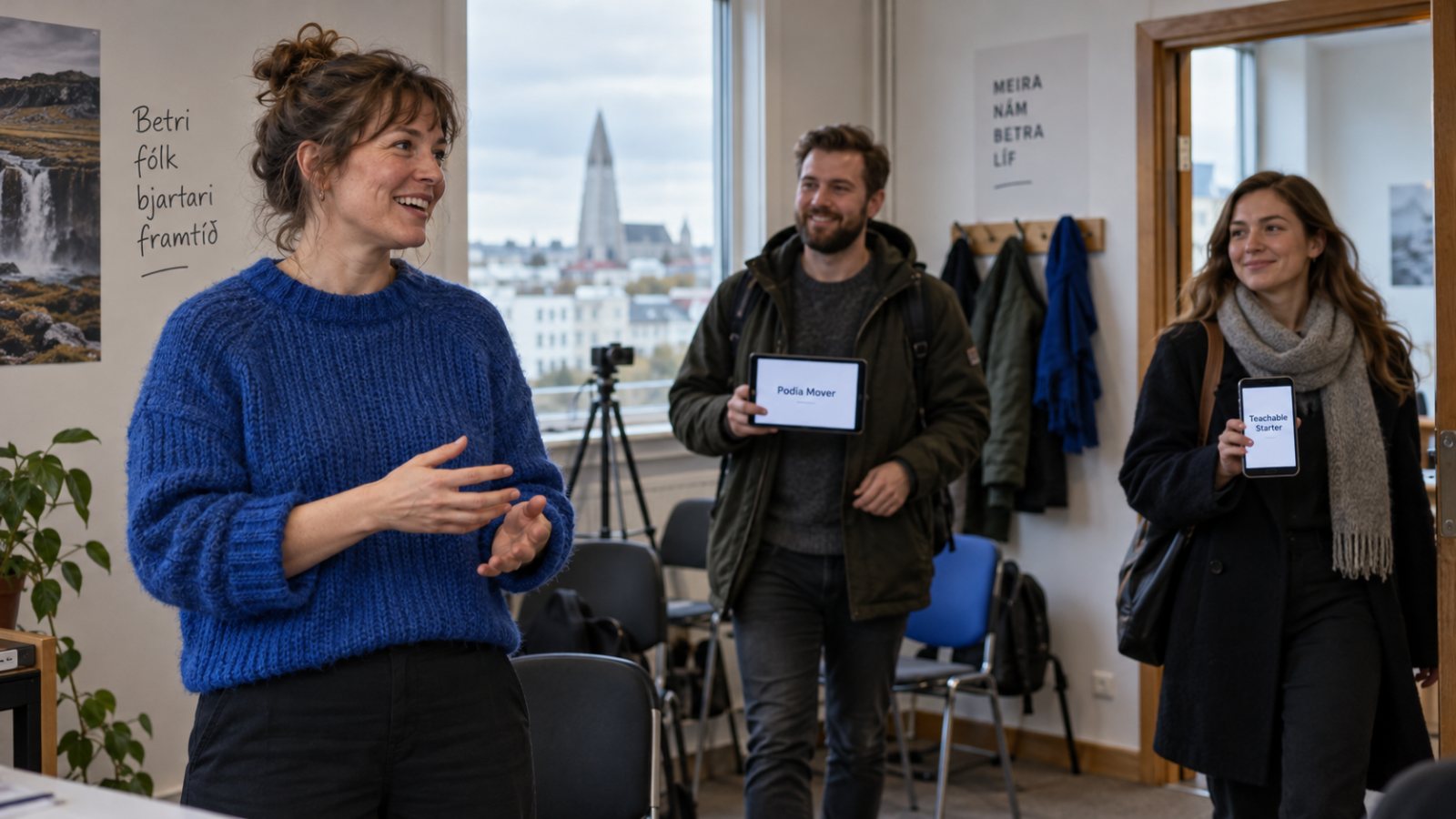 Podia eða Teachable: 2,5 prósentustig snúa reikningnum við