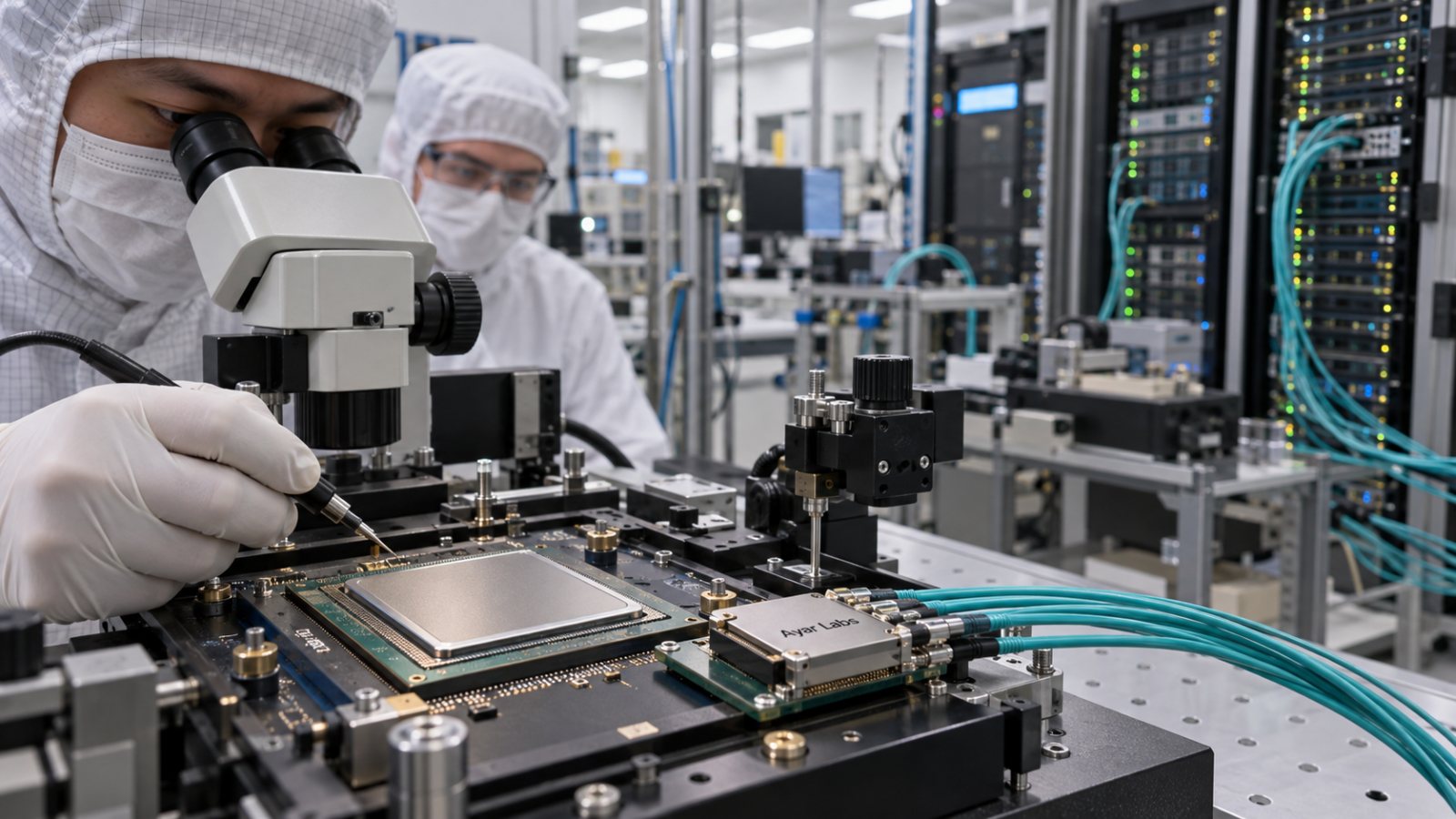 Ayar Labs vale US$ 5 bi — óptica em escala fica para 2028