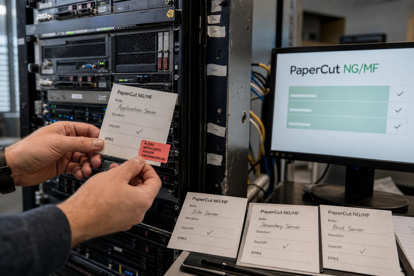 PaperCut-NG- und MF-Server der Versionen 24 bis 26 werden auf Emergency Patch Release 2 geprüft.