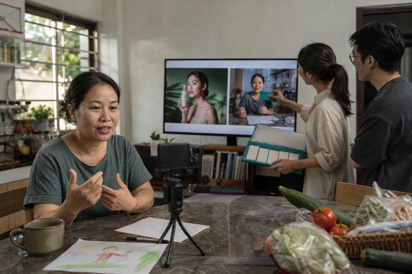 Đội ngũ thương hiệu chọn lời kể đời thường của creator thay cho thông điệp AI quá trau chuốt để duy trì chiến dịch.