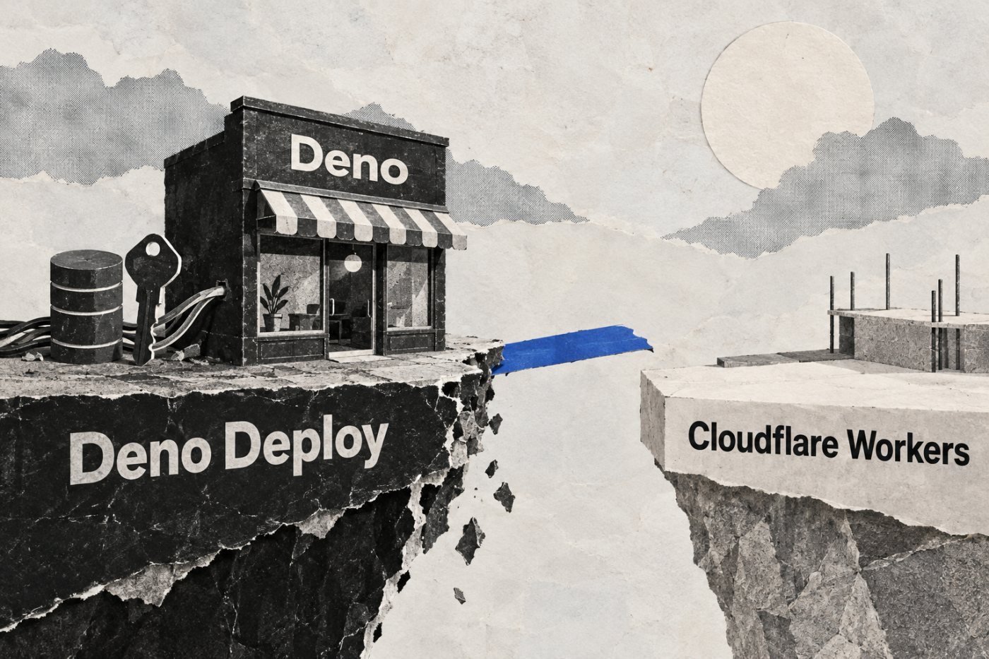 Deno Deploy의 운영 종료와 유료 고객의 Cloudflare Workers 이전 경로를 구분한 구성