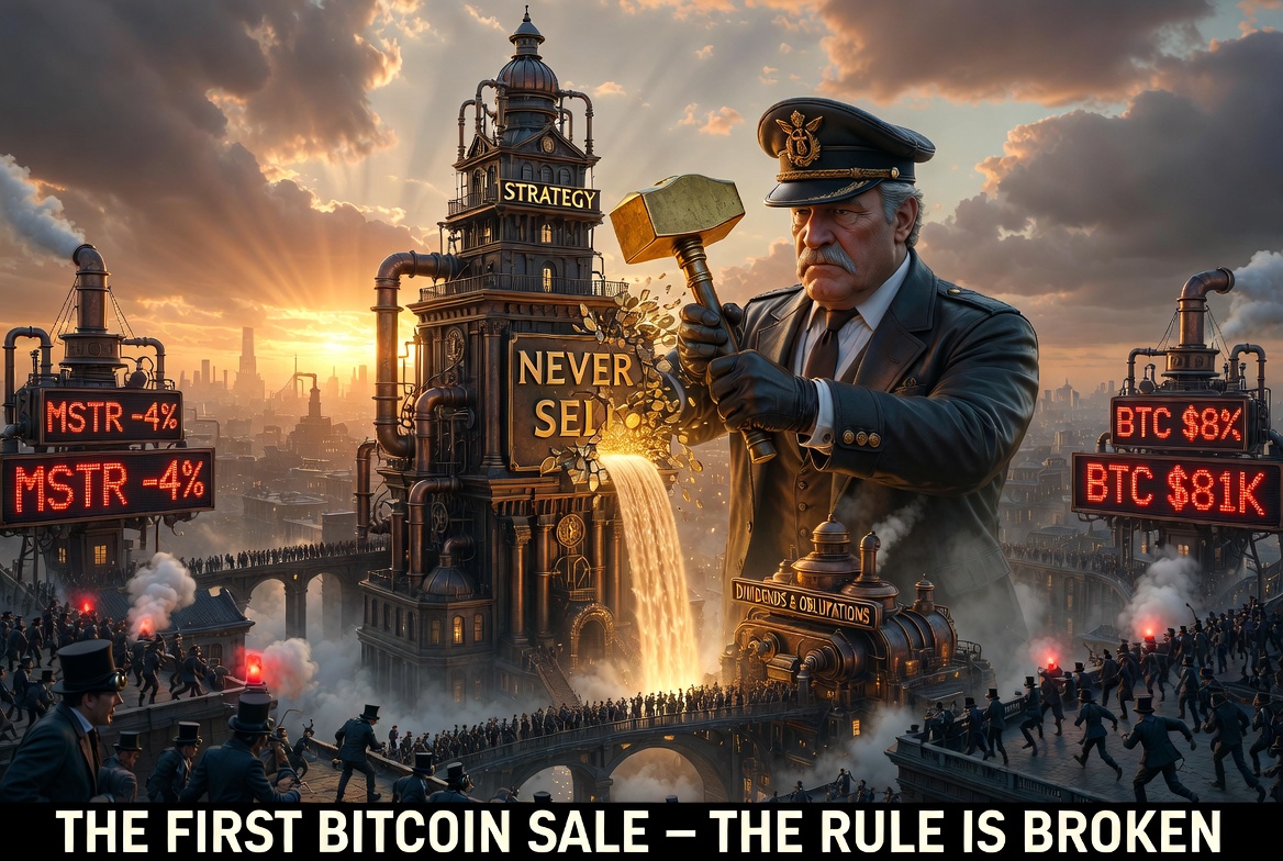 Strategy Just Broke Its Own Golden Rule: It Might Actually Sell Bitcoin