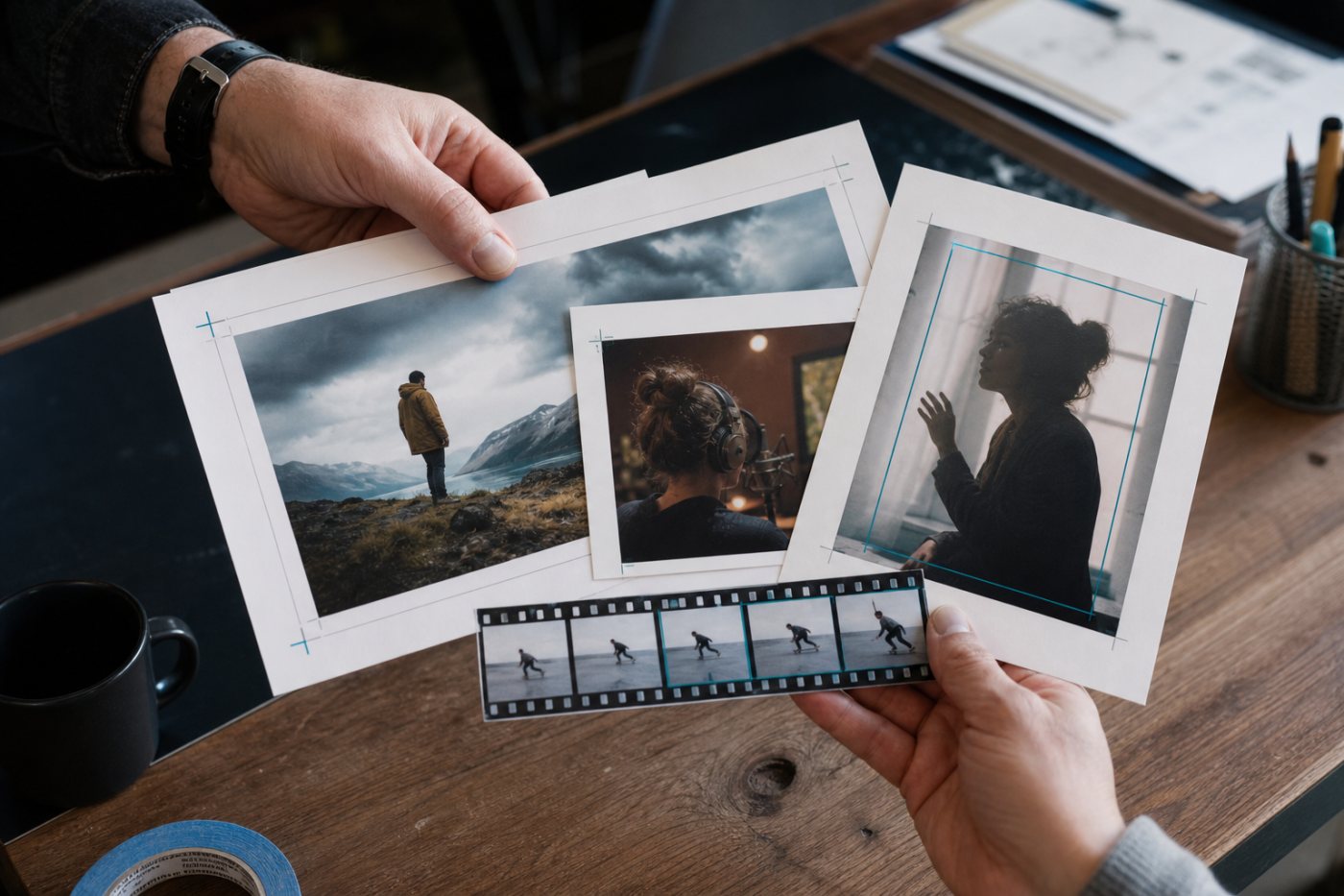 YouTube thumbnail workflows compared for long-form videos, podcast playlists, vertical videos and Shorts.