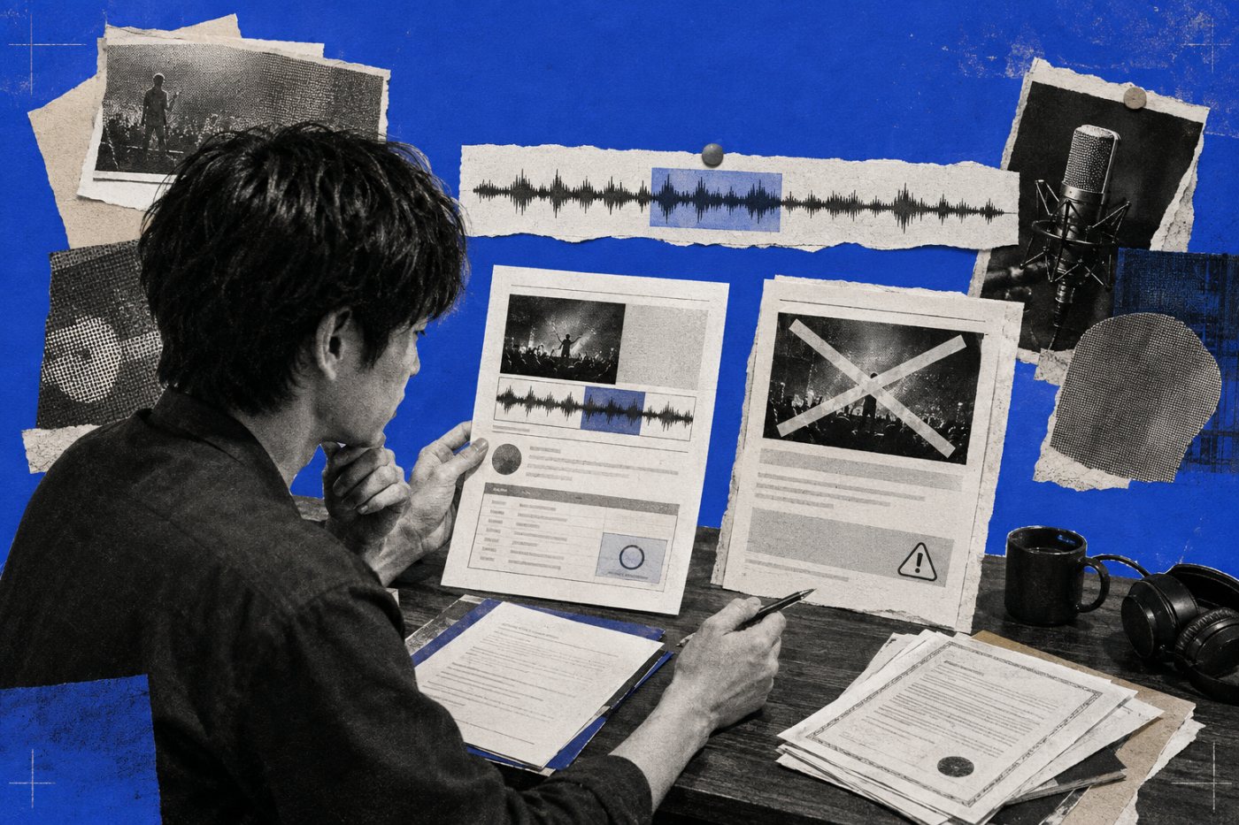 Content IDの申し立てと著作権侵害による削除通知の違いを確認する工程