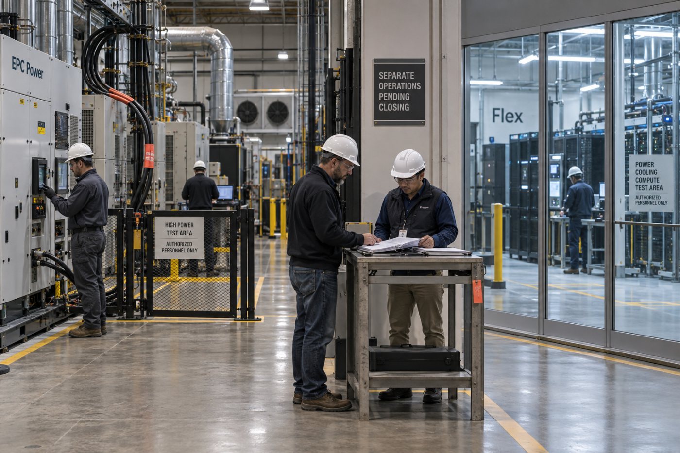 La compra firmada por Flex continúa bajo revisión mientras EPC Power opera por separado.