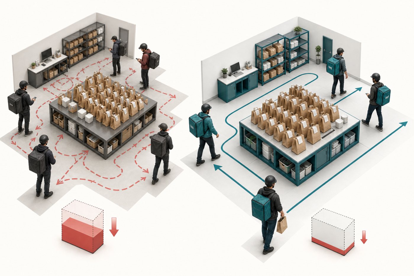 JD Food Delivery mantiene los repartos con una operación más eficiente y reduce sus pérdidas interanuales.