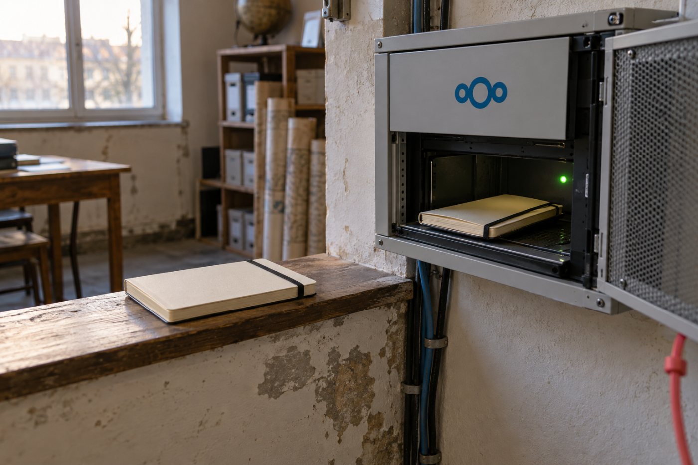 Joplin бележница се синхронизује са сопственим Nextcloud одредиштем после ручног укључивања шифровања.