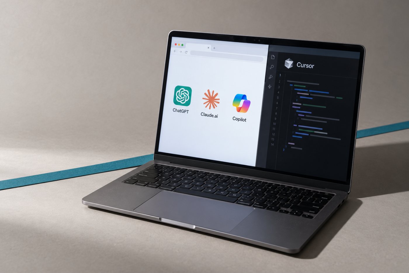ChatGPT, Claude.ai ve Copilot gibi tarayıcı araçları ile Cursor gibi yerel kodlama uygulamasının farklı kullanım yolları