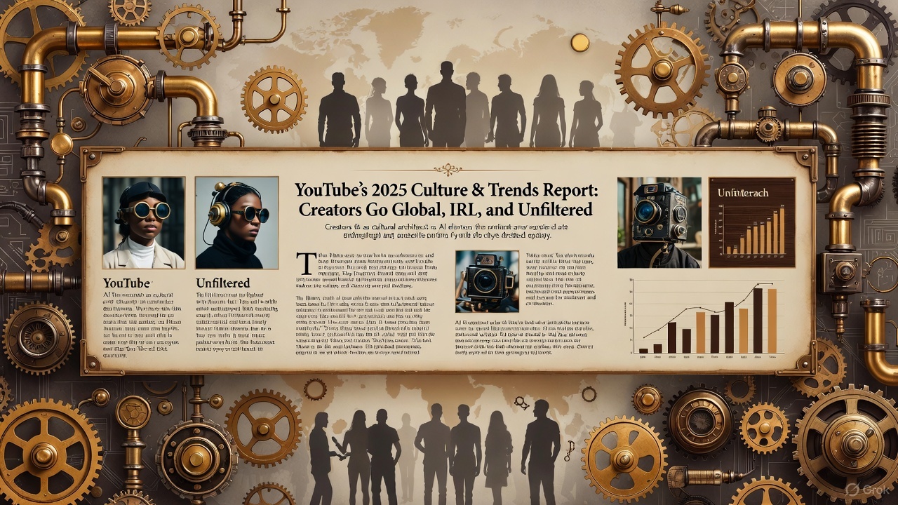 YouTube's 2025 Culture & Trends Report: Creators Go Global, IRL, and Unfiltered