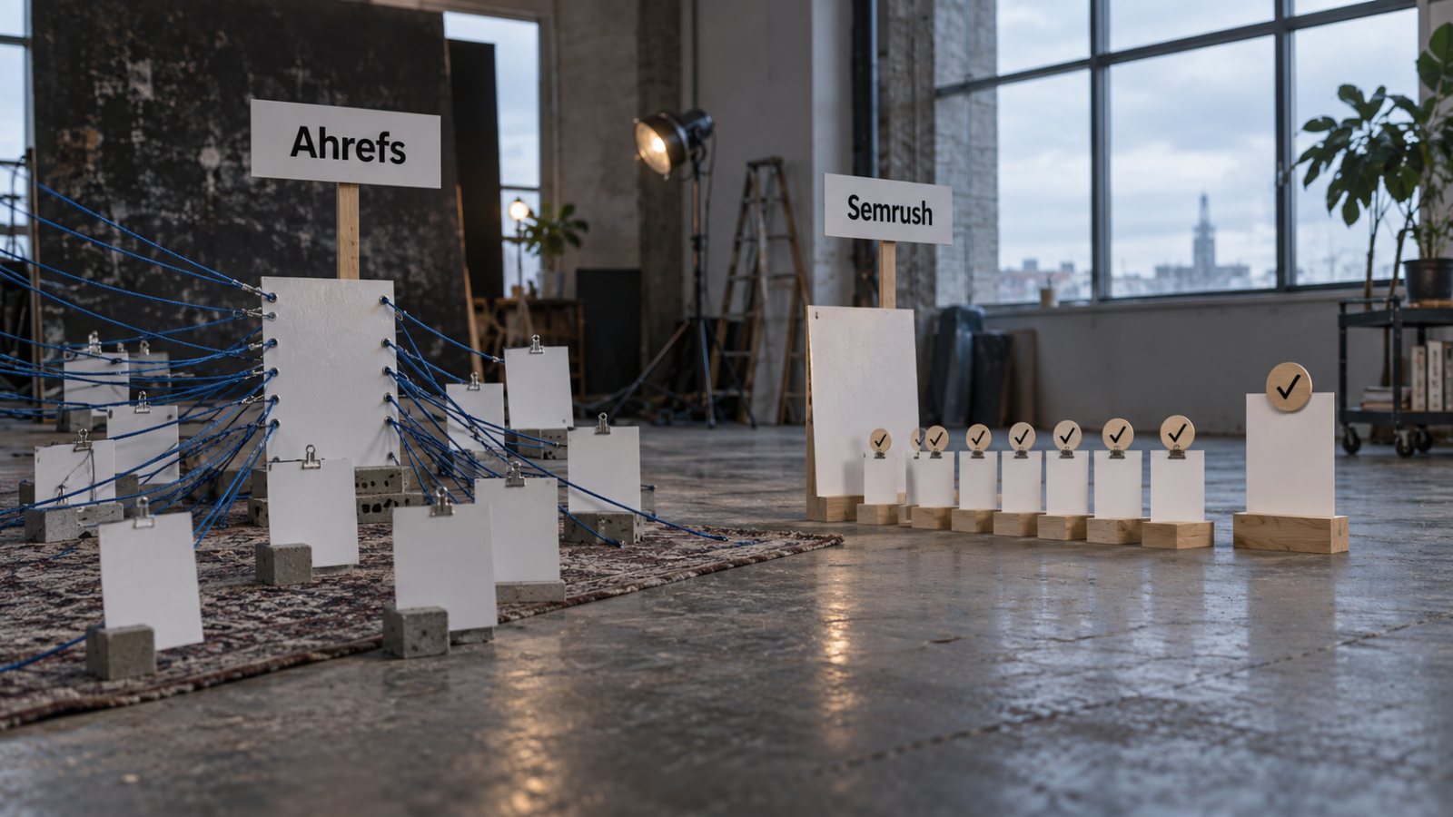 Ahrefs vai Semrush: līdzīga sākuma cena pērk atšķirīgu darba plūsmu