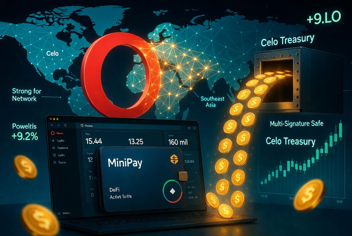Opera Goes All-In on Crypto: Wants 160M CELO Tokens Instead of Cash in Major Celo Proposal