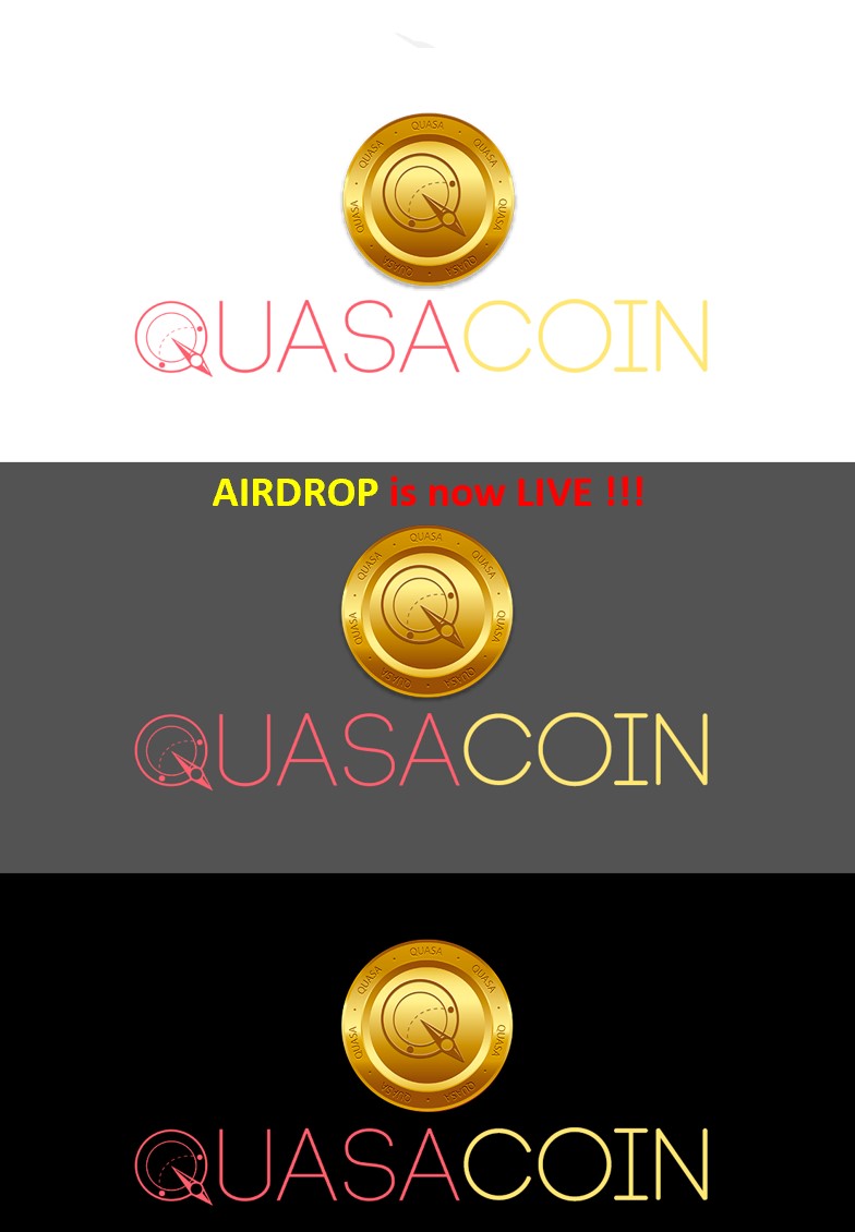 Quasacoins (QUA) airdrop members are paid tokens