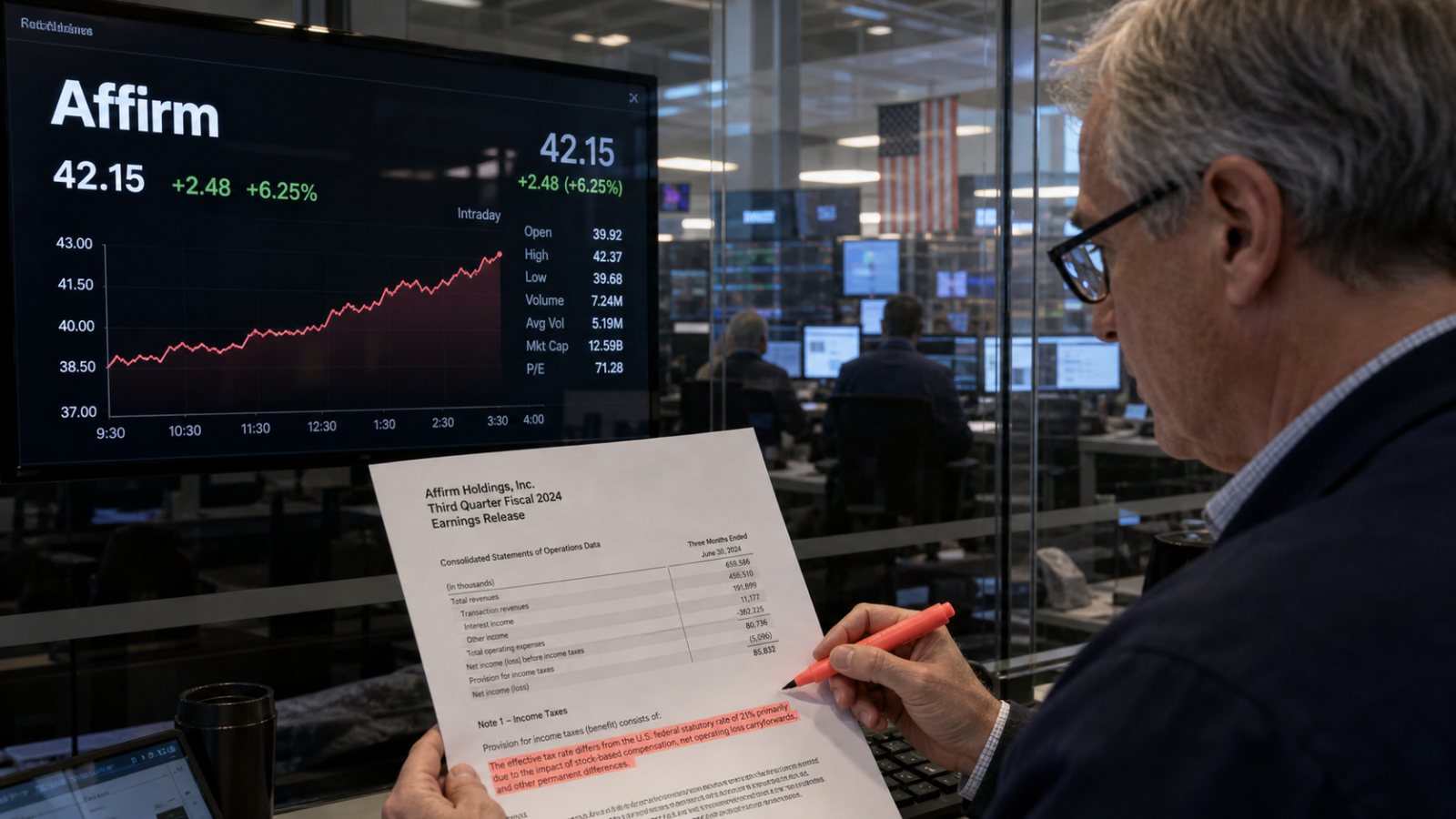 Affirm movimenta 36% mais e salta 9,5% — lucro inclui ganho fiscal