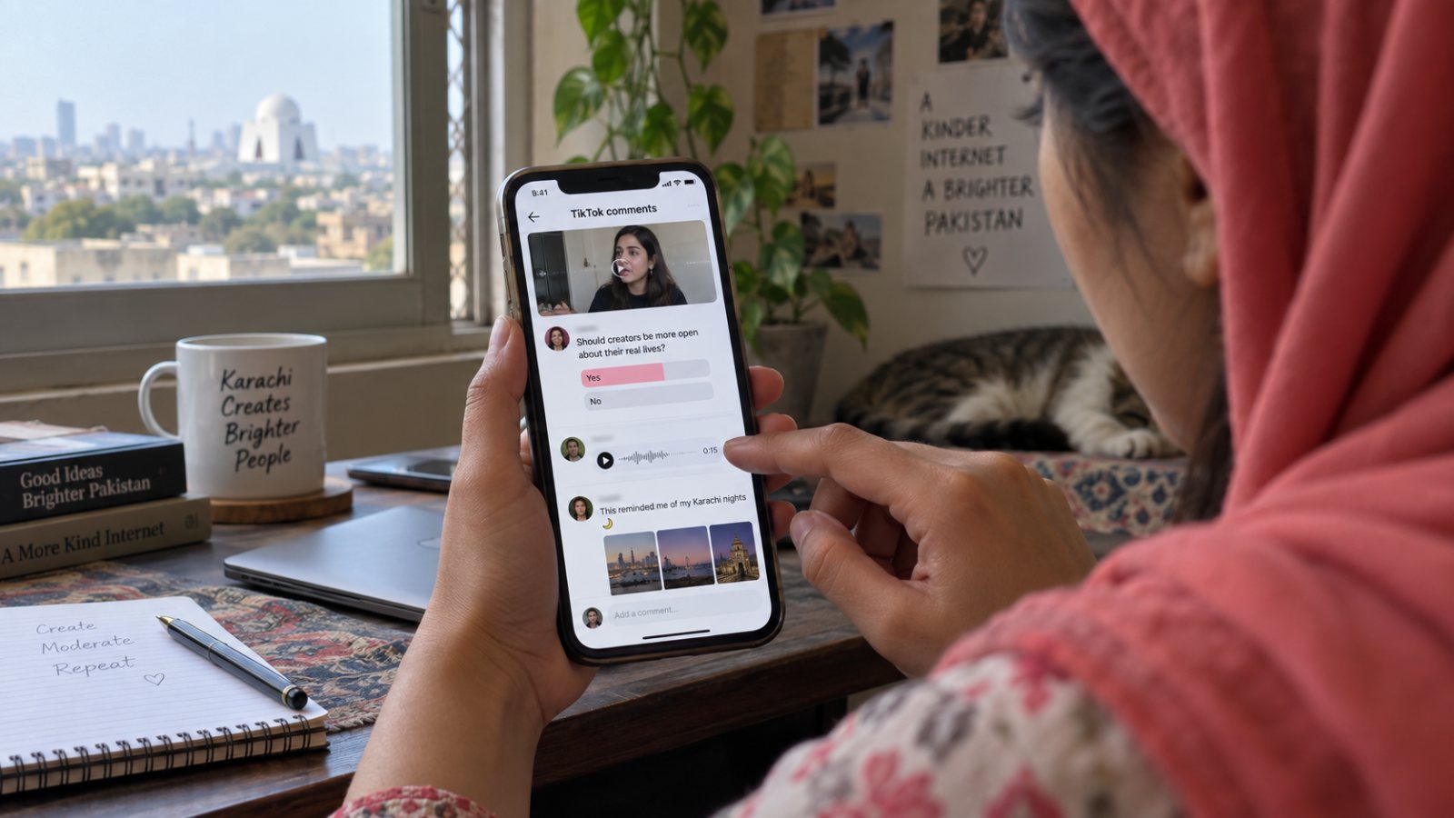 TikTok comments میں poll اور آواز آگئی—moderation کا بوجھ بھی بڑھے گا