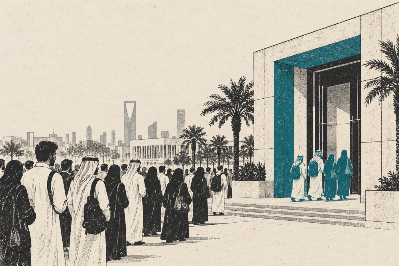 انتقال مجموعة مختارة من طلاب الأمن السيبراني الجامعيين إلى التدريب الحضوري في الرياض بعد المرحلة الأولى.
