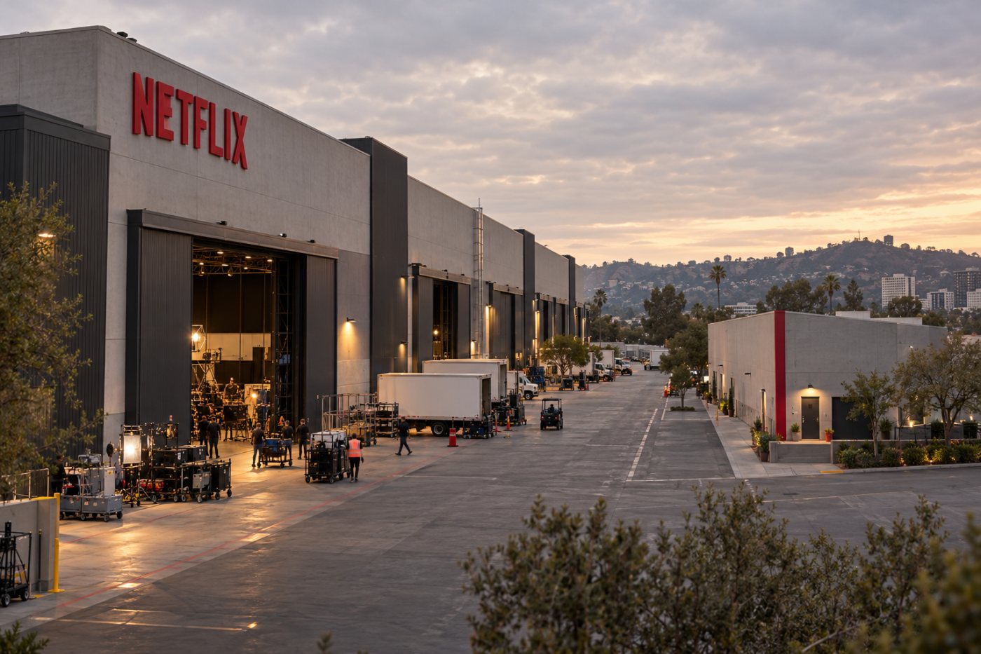 A scale comparison places Netflix’s planned job cuts against its reported workforce.
