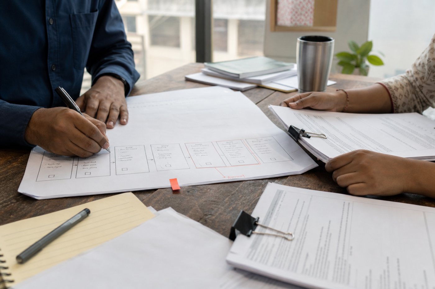 An Indian enterprise team redesigns a sequential business process into a repeatable multi-step AI-agent workflow.