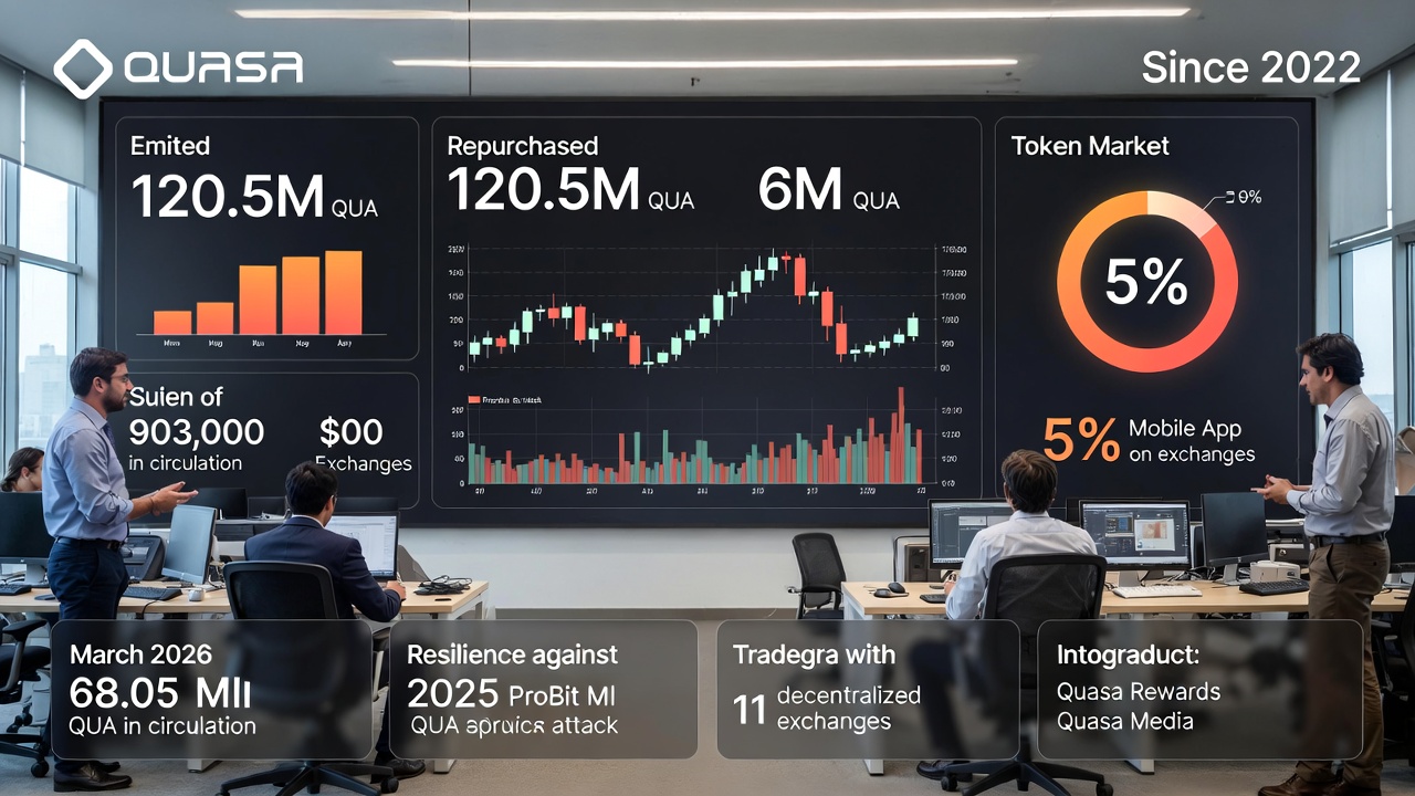 QUASA Team Executes Largest Token Buyback in Two Years, Retiring 5% of Total QUA Supply
