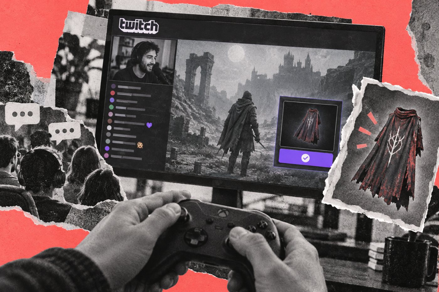 Người xem theo dõi luồng Twitch bật Drops để nhận phần thưởng trong game