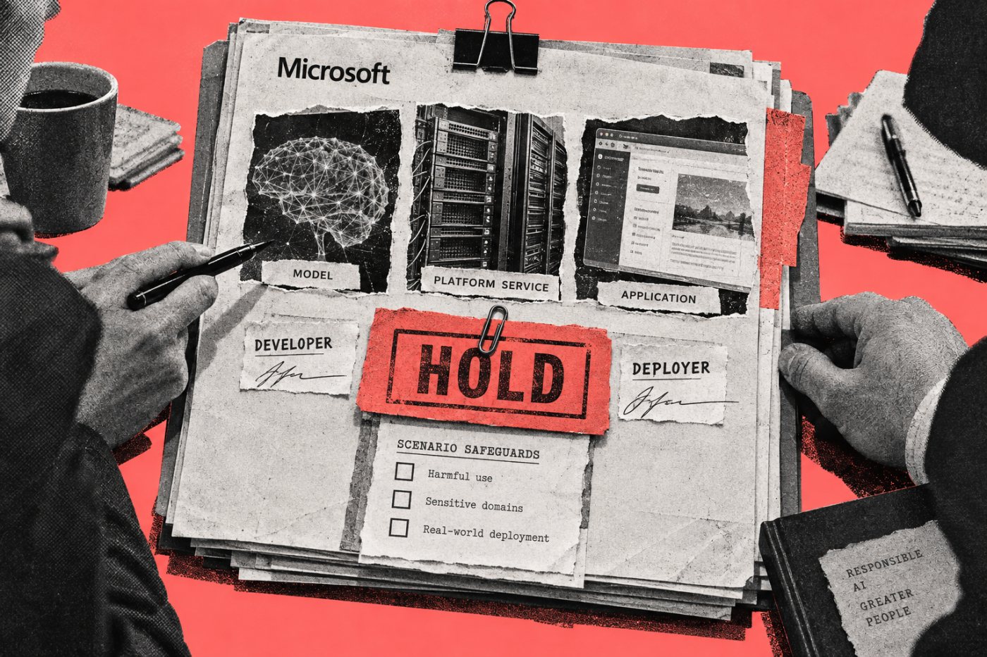 Microsoft revisa responsabilidades y salvaguardas de un sistema agéntico antes de autorizar su lanzamiento.