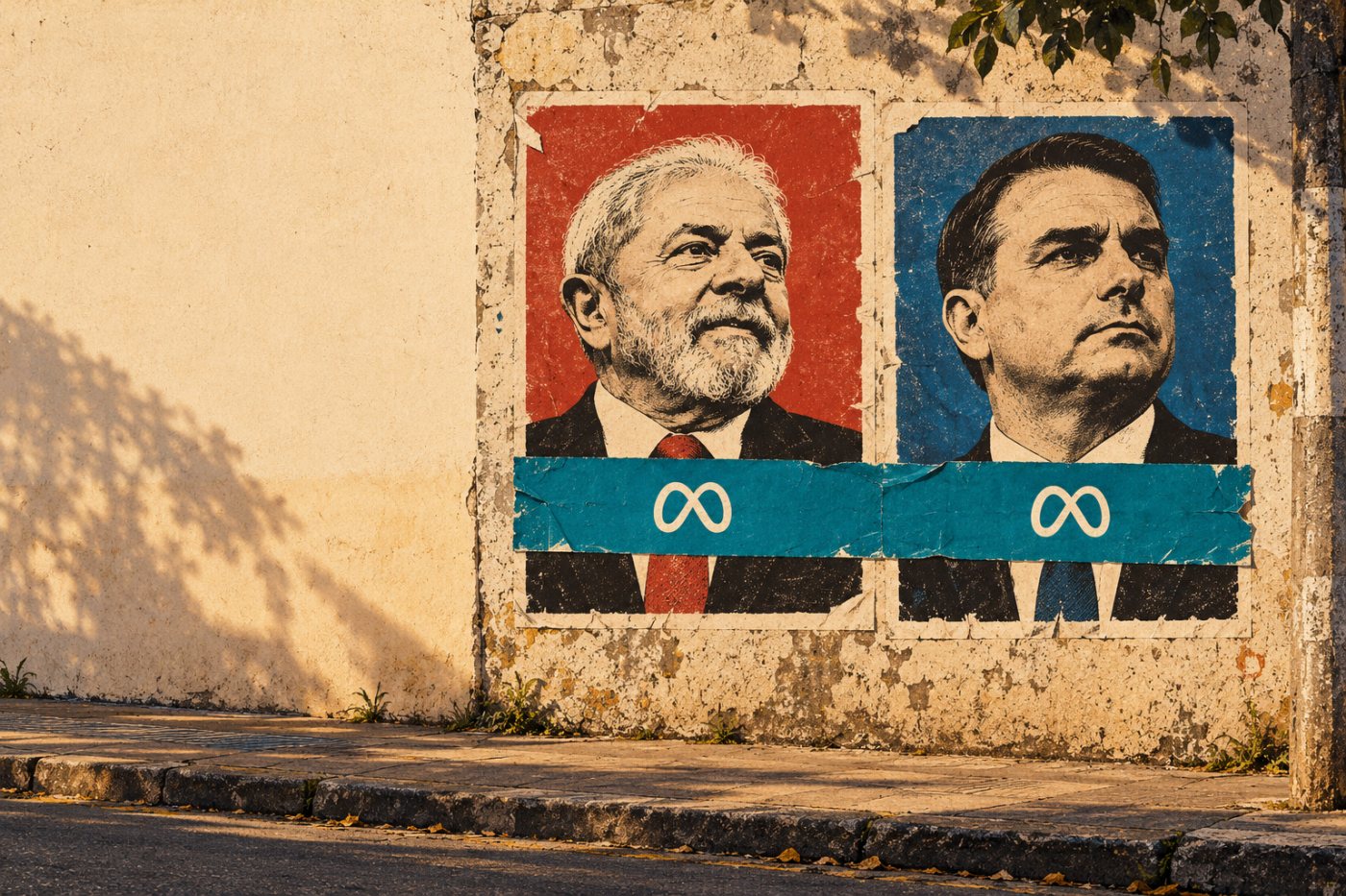 As campanhas de Lula e Flávio Bolsonaro recebem o mesmo critério para alcance e recomendações nas plataformas da Meta.