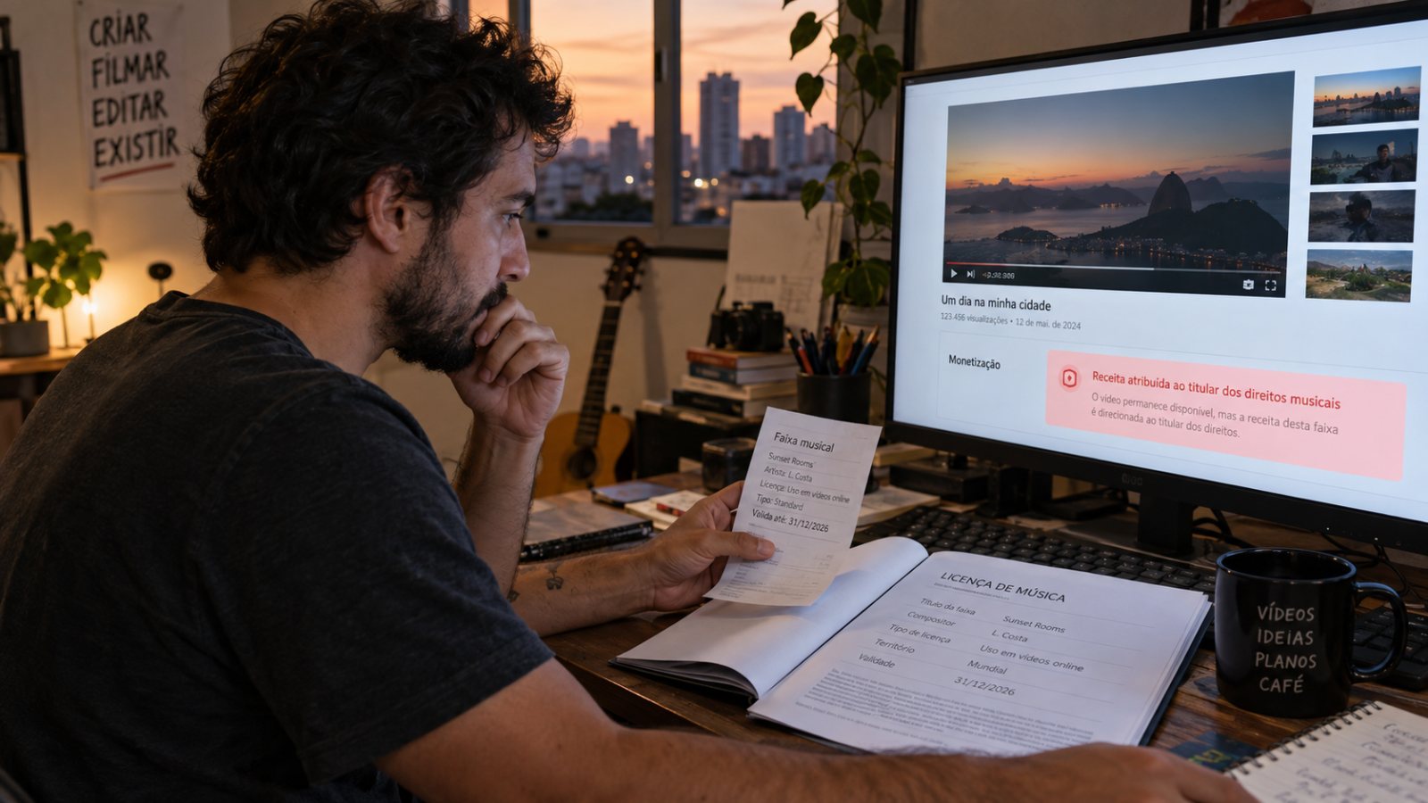 Música liberada no aplicativo ainda pode tirar a receita do seu vídeo